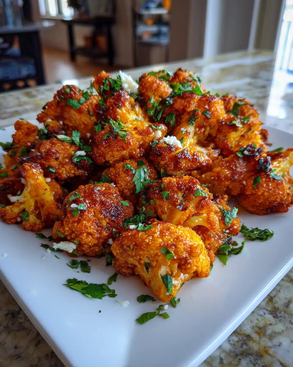 Final dish - Crispy Air Fryer Buffalo Cauliflower: A Game-Changing Snack