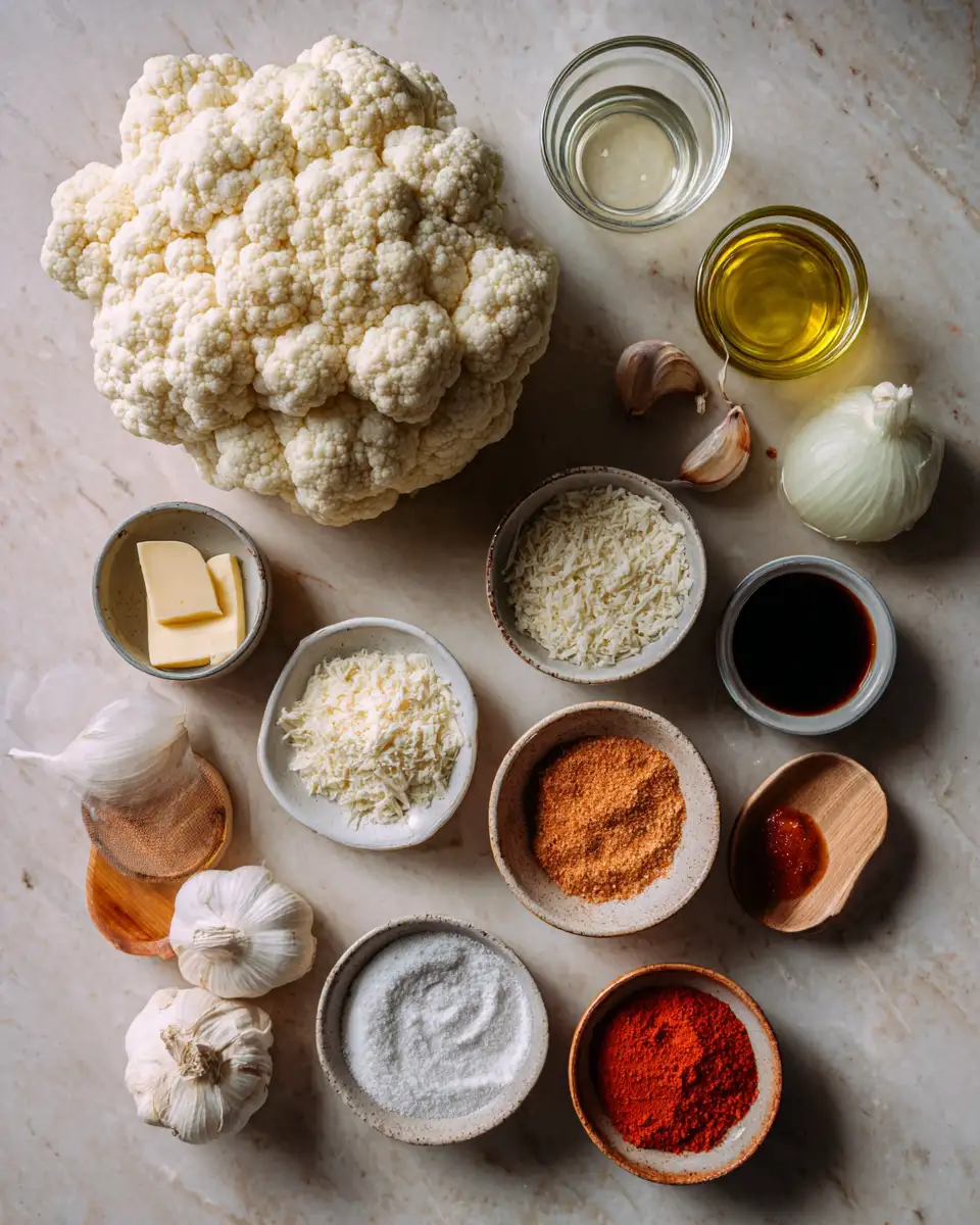 Ingredients for Crispy Air Fryer Buffalo Cauliflower: A Game-Changing Snack