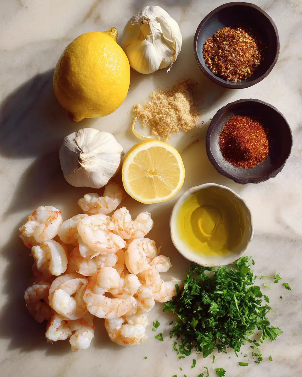 Crispy Perfection: Air Fryer Garlic Shrimp Delight 4 Ingredients for Crispy Perfection: Air Fryer Garlic Shrimp Delight