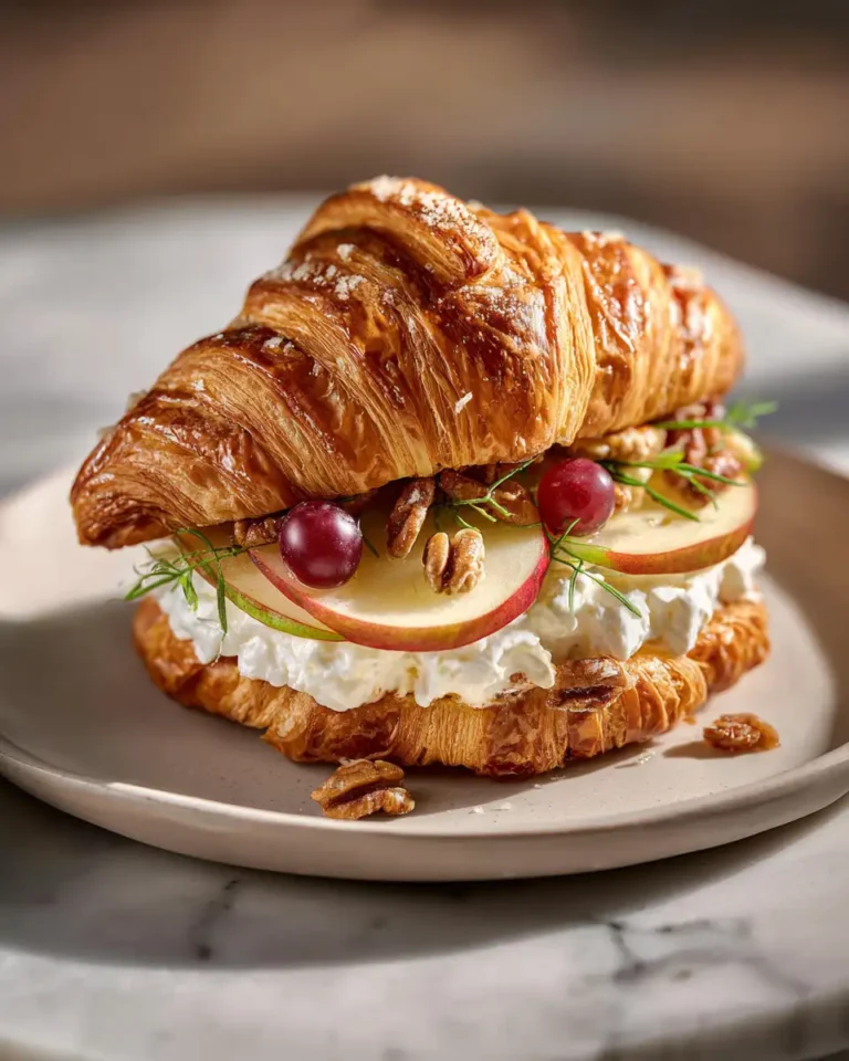 Elevate Your Brunch with an Apple & Goat Cheese Croissant Sandwich Delight - Featured Image