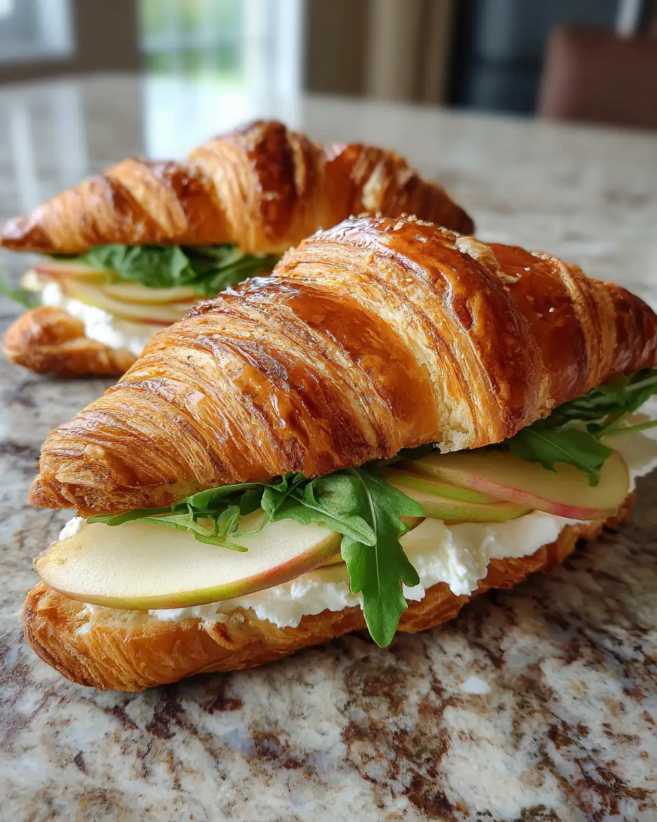 Ingredients for Elevate Your Brunch with an Apple & Goat Cheese Croissant Sandwich Delight