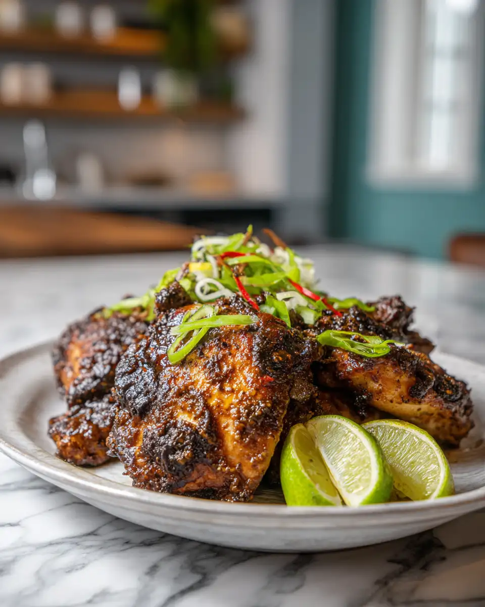 Final dish - Spice Up Your Kitchen with This Authentic Jamaican Jerk Chicken Recipe