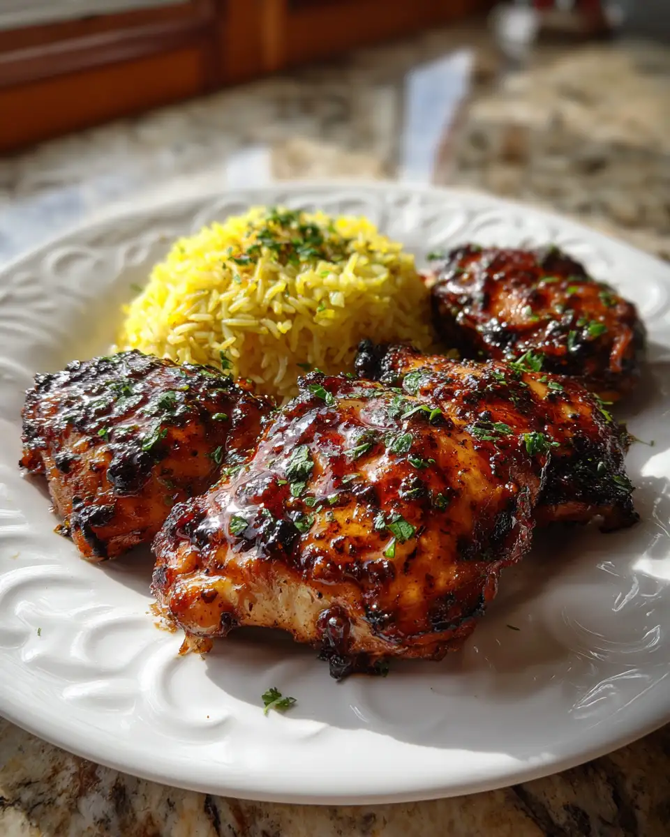 Final dish - Sizzling Island Flavors: Baked Jamaican Pineapple Jerk Chicken Delight