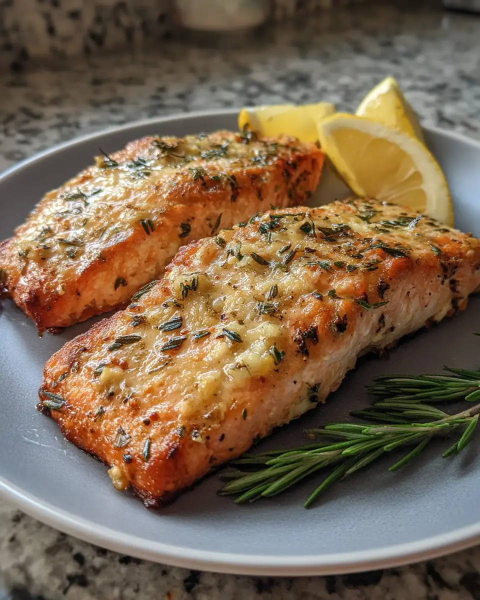Final dish - Zesty and Savory Delight: Baked Lemon Garlic Salmon Experience