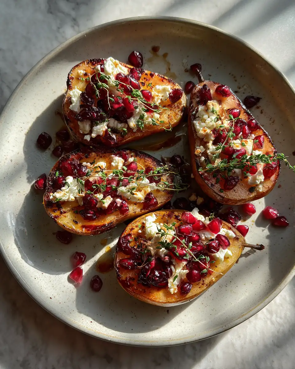 Sweet Meets Savory: Discover the Delight of Baked Pears with Feta and Cranberries 6 Final dish - Sweet Meets Savory: Discover the Delight of Baked Pears with Feta and Cranberries