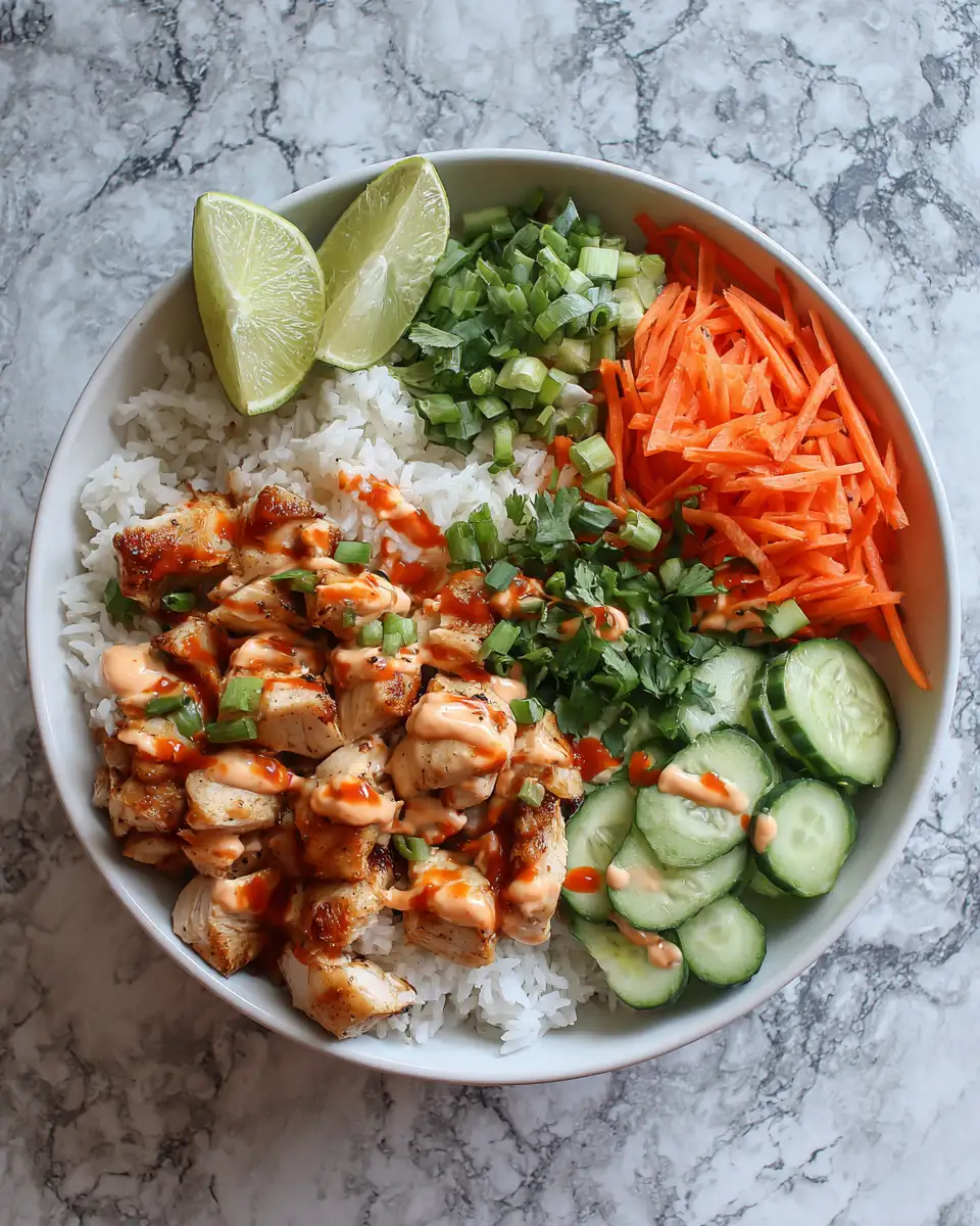 Ingredients for Sizzling Sensations: Dive Into the Ultimate Bang Bang Chicken Bowl