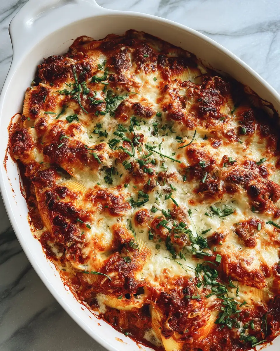Hearty Indulgence: Savor the Ultimate Beef and Cheese Stuffed Shells 6 Final dish - Hearty Indulgence: Savor the Ultimate Beef and Cheese Stuffed Shells