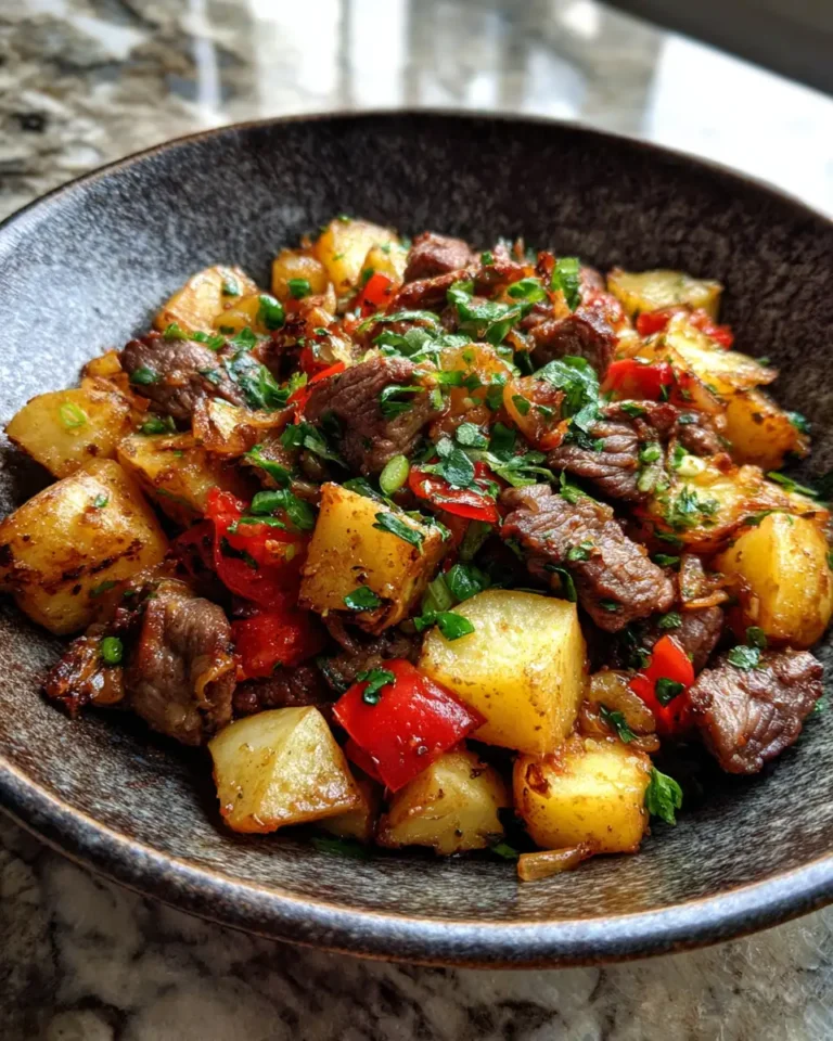 Sizzling Beef and Potatoes Skillet: A One-Pan Wonder - Featured Image