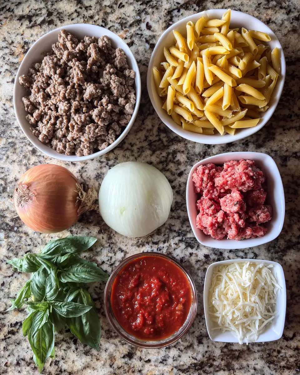 Effortless Beef Pasta Delight for Busy Weeknights 4 Ingredients for Effortless Beef Pasta Delight for Busy Weeknights