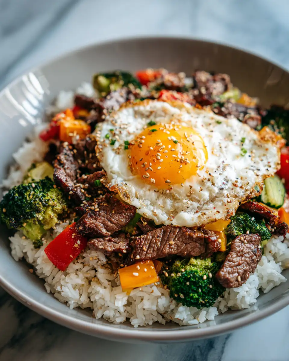 Final dish - Beef Rice Bowl Meal Prep Made Easy and Delicious