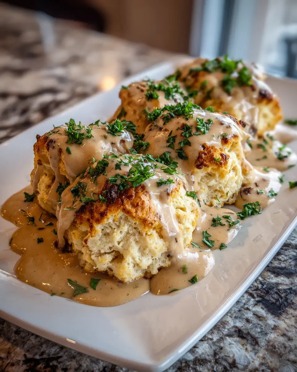 Final dish - Irresistible Biscuits Gravy Bombs That Will Explode With Flavor