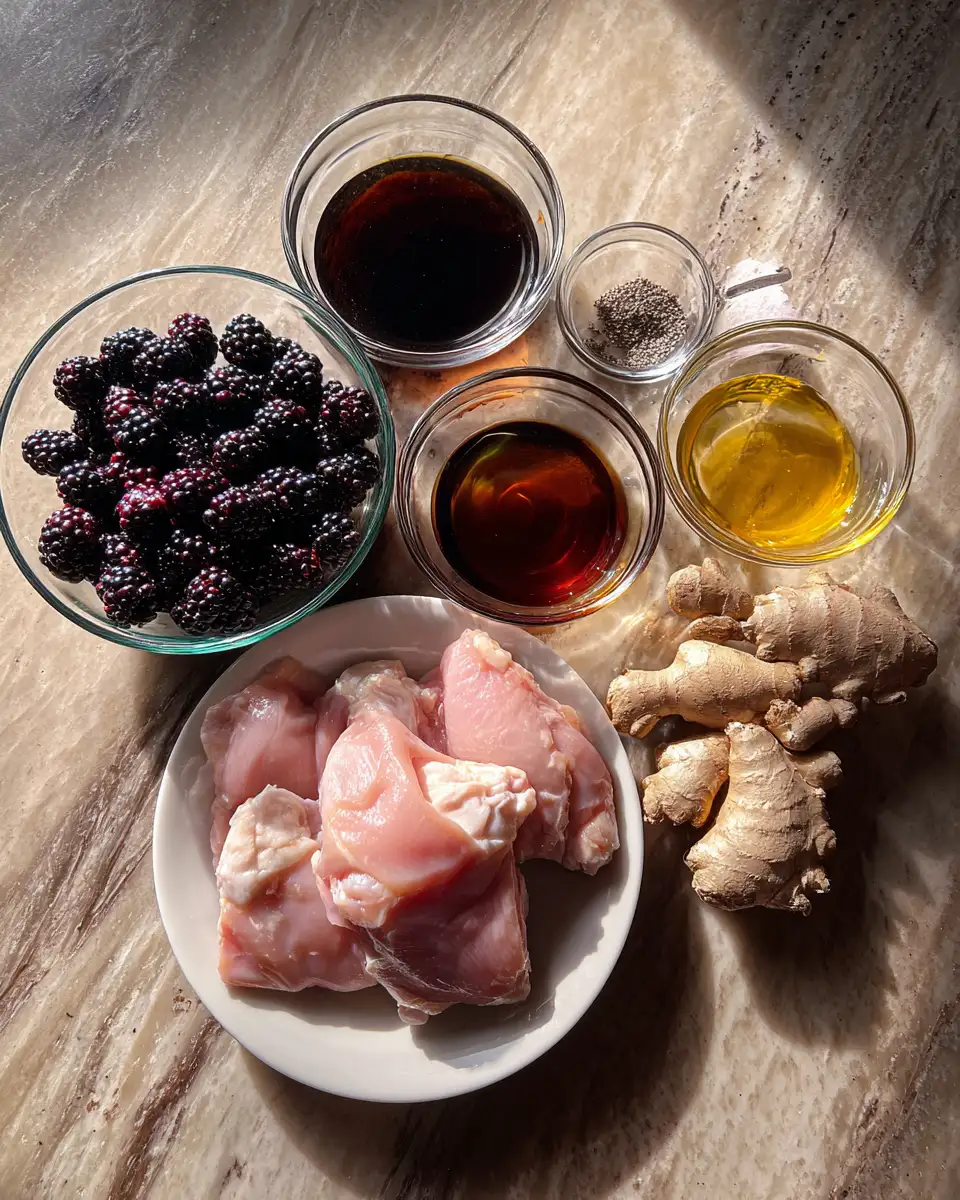 Ingredients for Savor the Flavor: Blackberry Bourbon Chicken Bliss