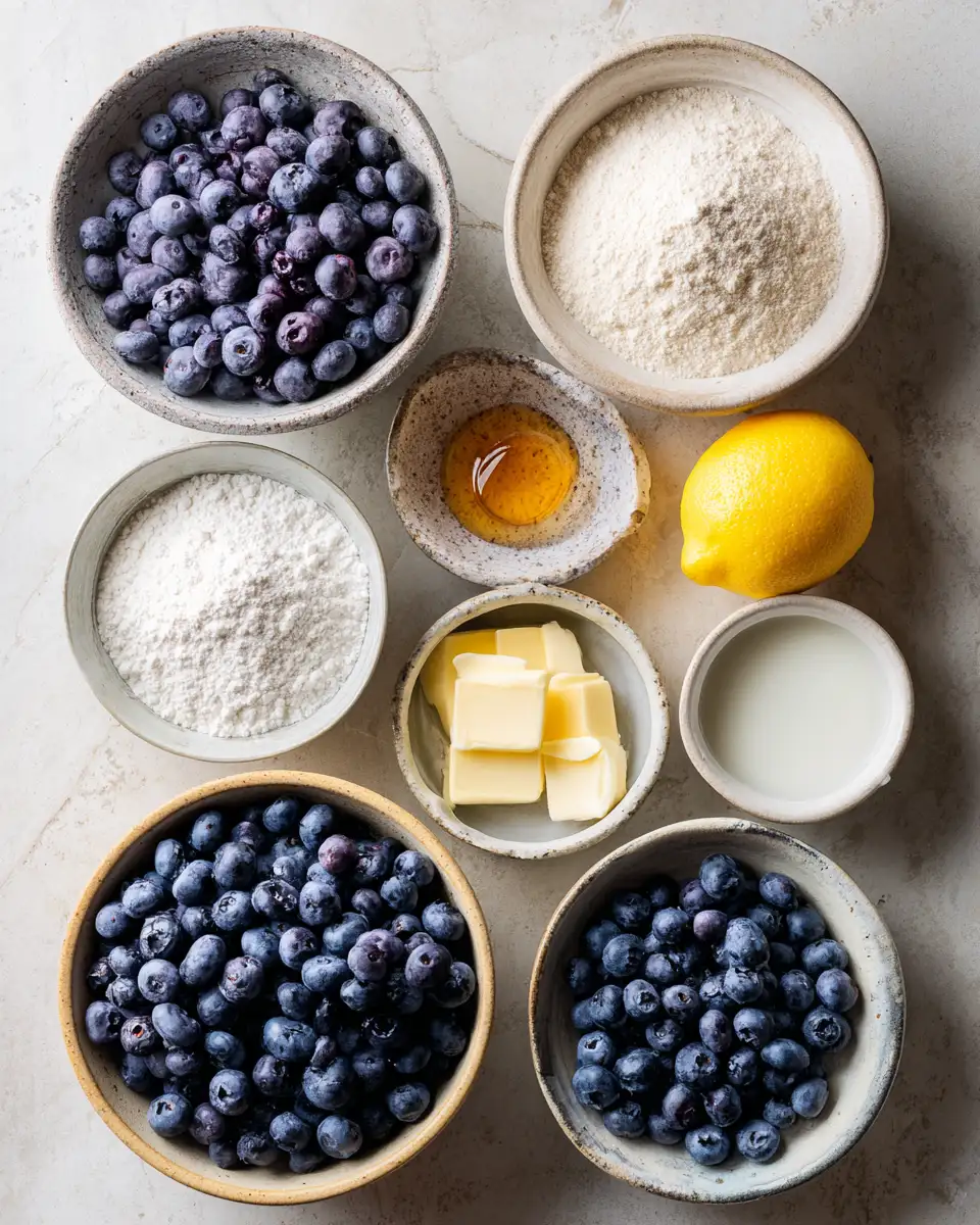 Ingredients for Effortless Blueberry Bliss Easy Dessert Recipe