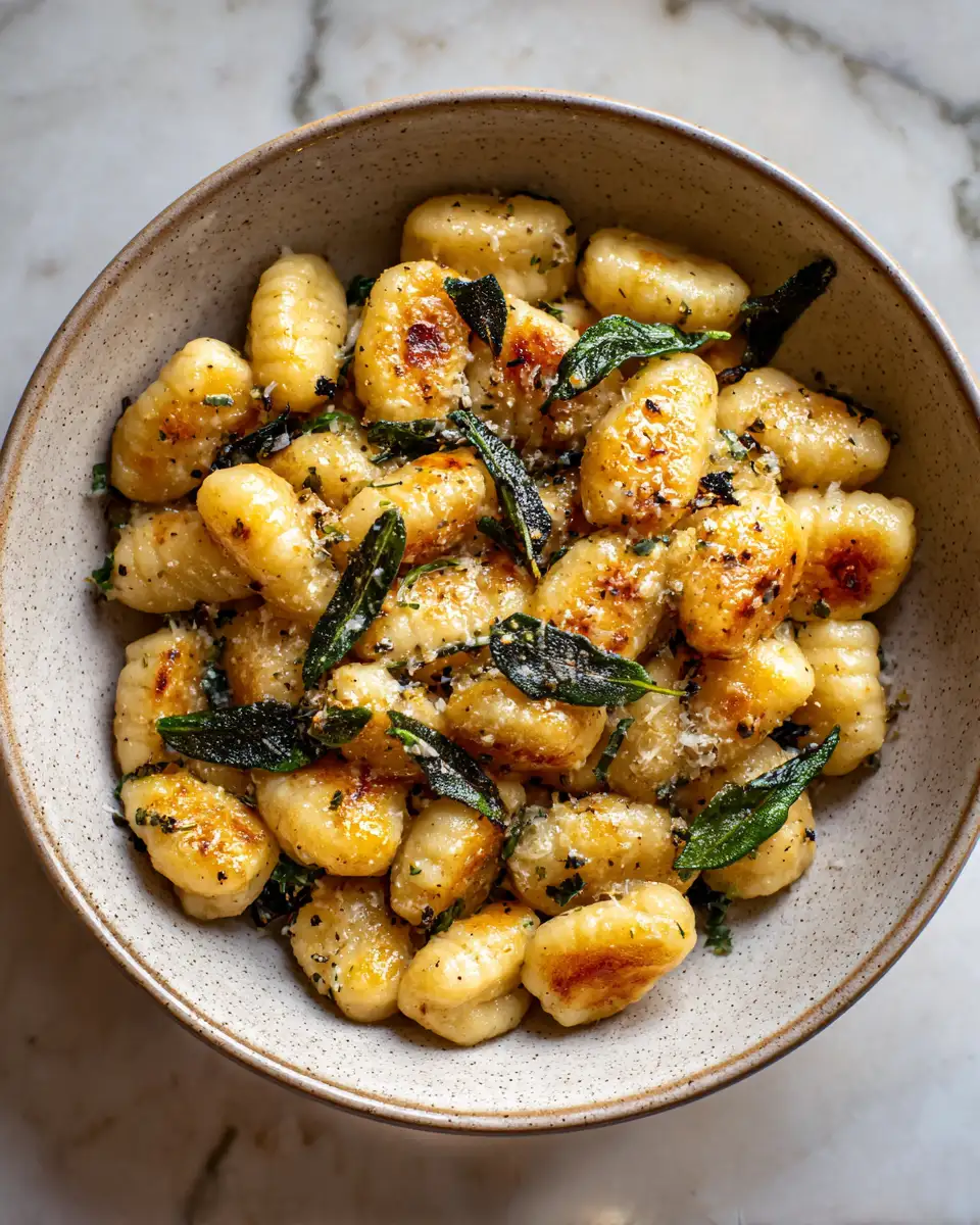 Final dish - Irresistible Brown Butter Sage Gnocchi: A Flavorful Italian Escape