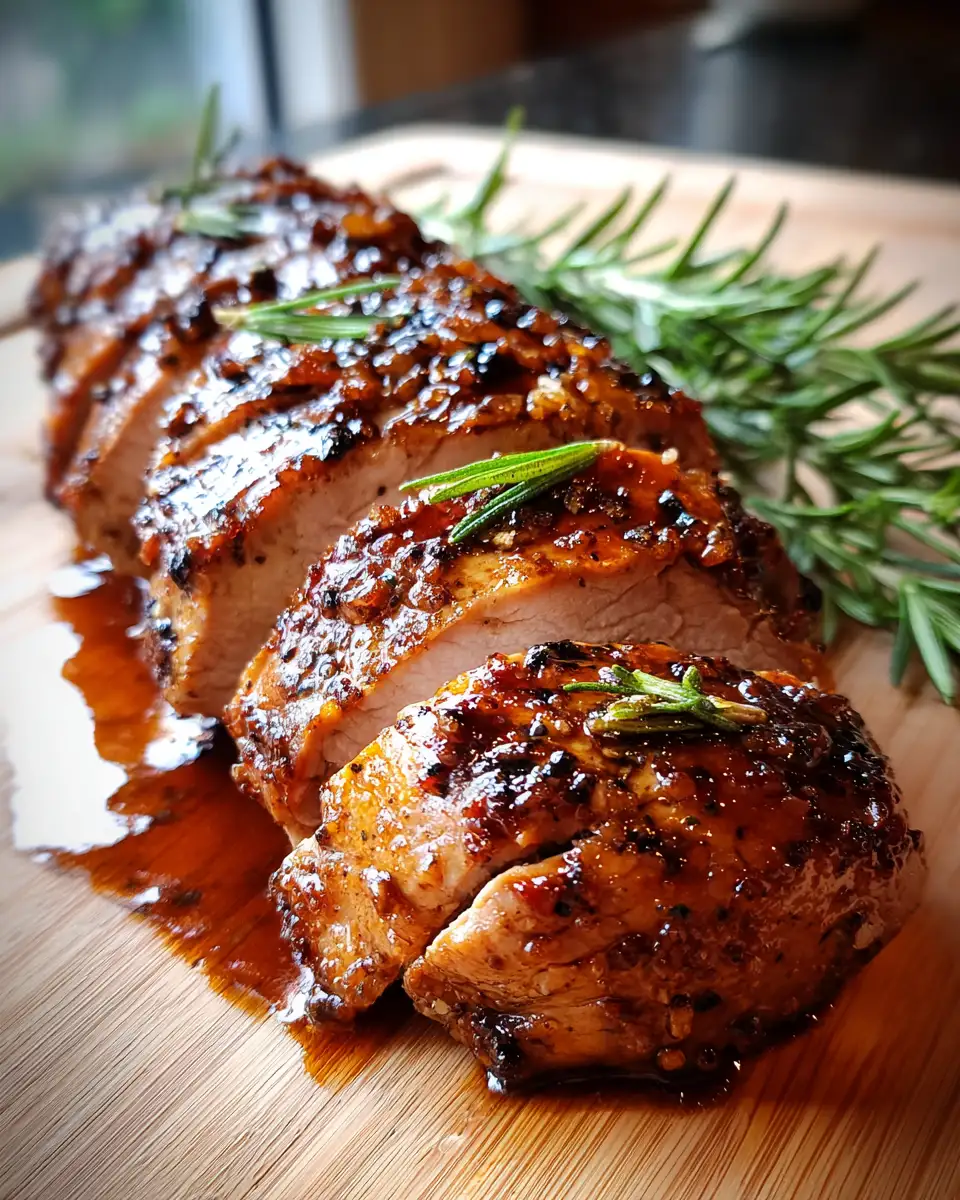 Final dish - Savor the Sweet Heat: Brown Sugar Glazed Pork Tenderloin Delight