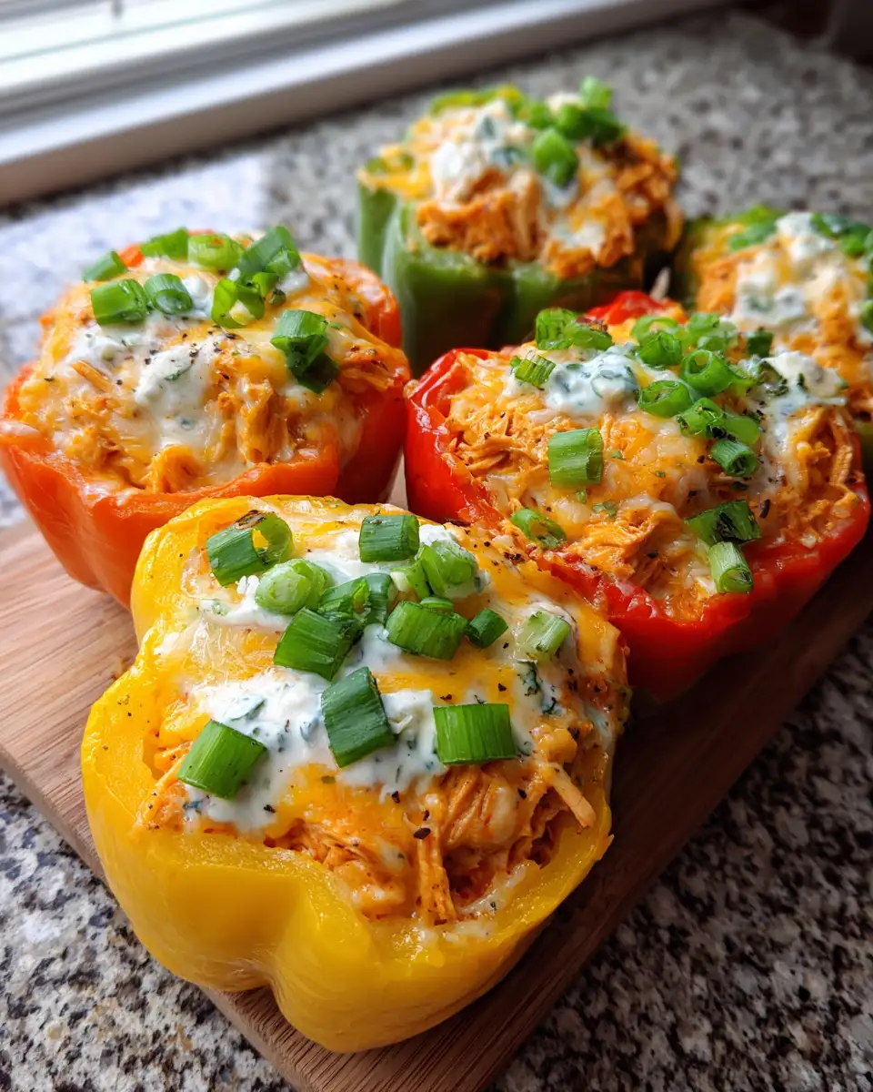 Ingredients for Buffalo Chicken Stuffed Peppers: A Fiery Twist on a Classic Favorite