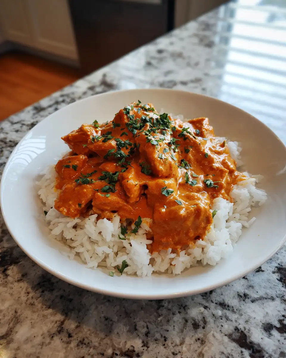 Final dish - Effortless Butter Chicken Delight: Your Crockpot's New Star