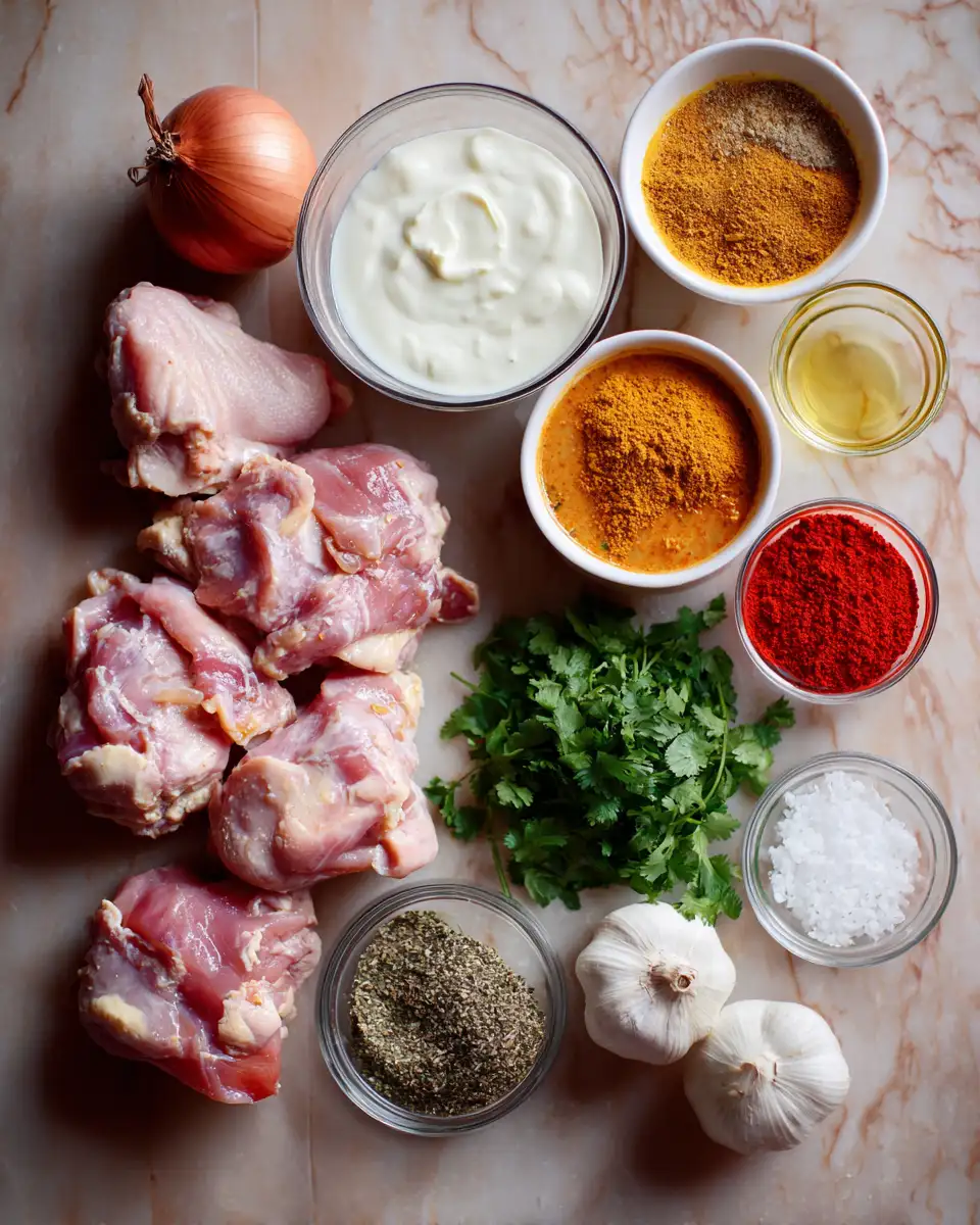 Ingredients for Effortless Butter Chicken Delight: Your Crockpot's New Star