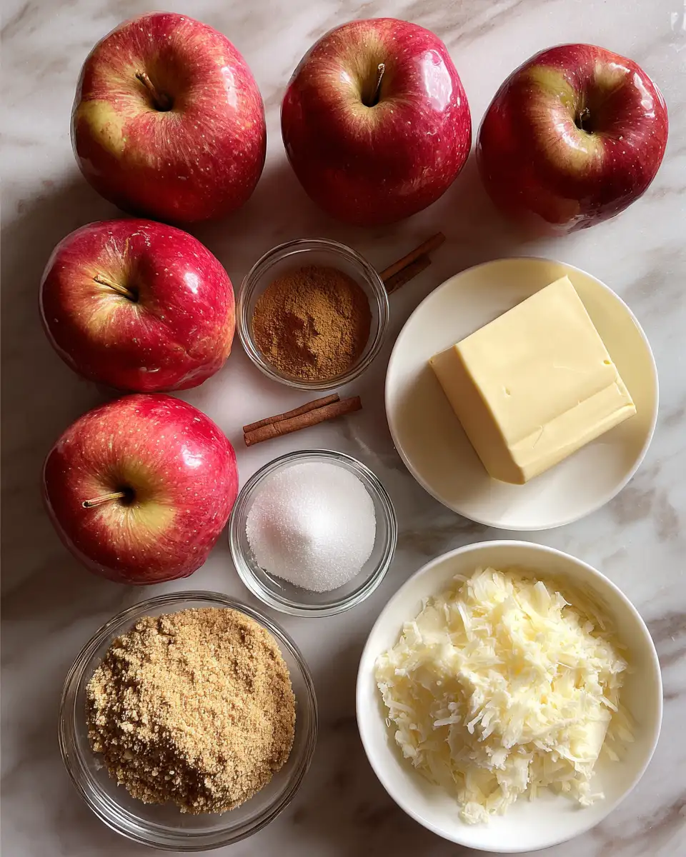 Ingredients for Decadent Delight: Cheesecake Stuffed Apples for a Sweet Surprise