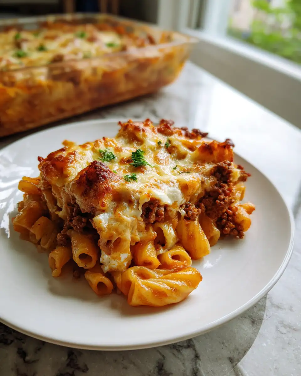 Ultimate Comfort: Cheesy Beef Pasta Bake Bliss - Featured Image