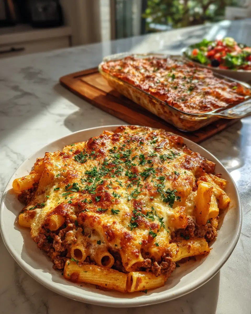 Final dish - Ultimate Comfort: Cheesy Beef Pasta Bake Bliss