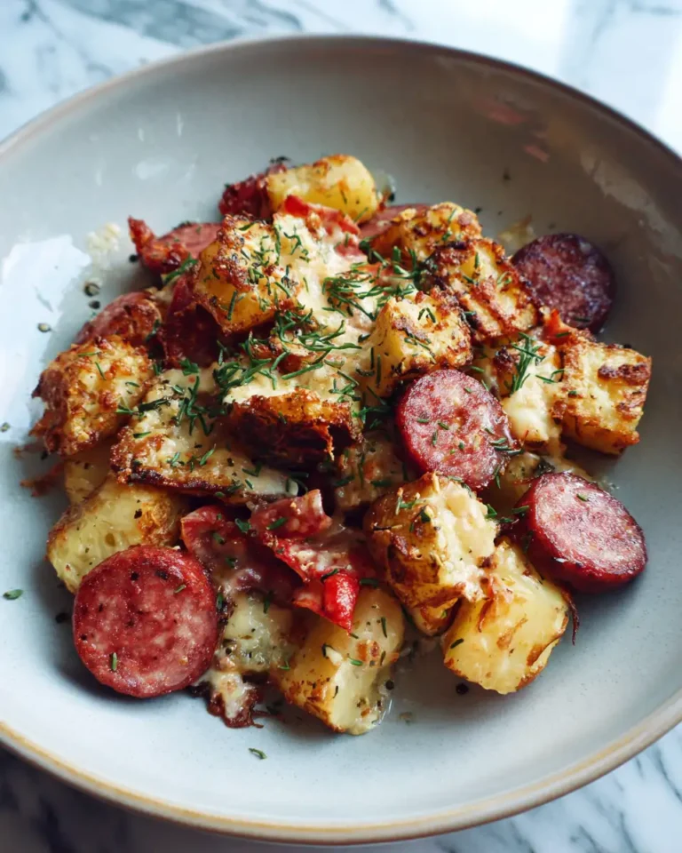 Irresistible Cheesy Ranch Potatoes and Smoked Sausage Delight - Featured Image