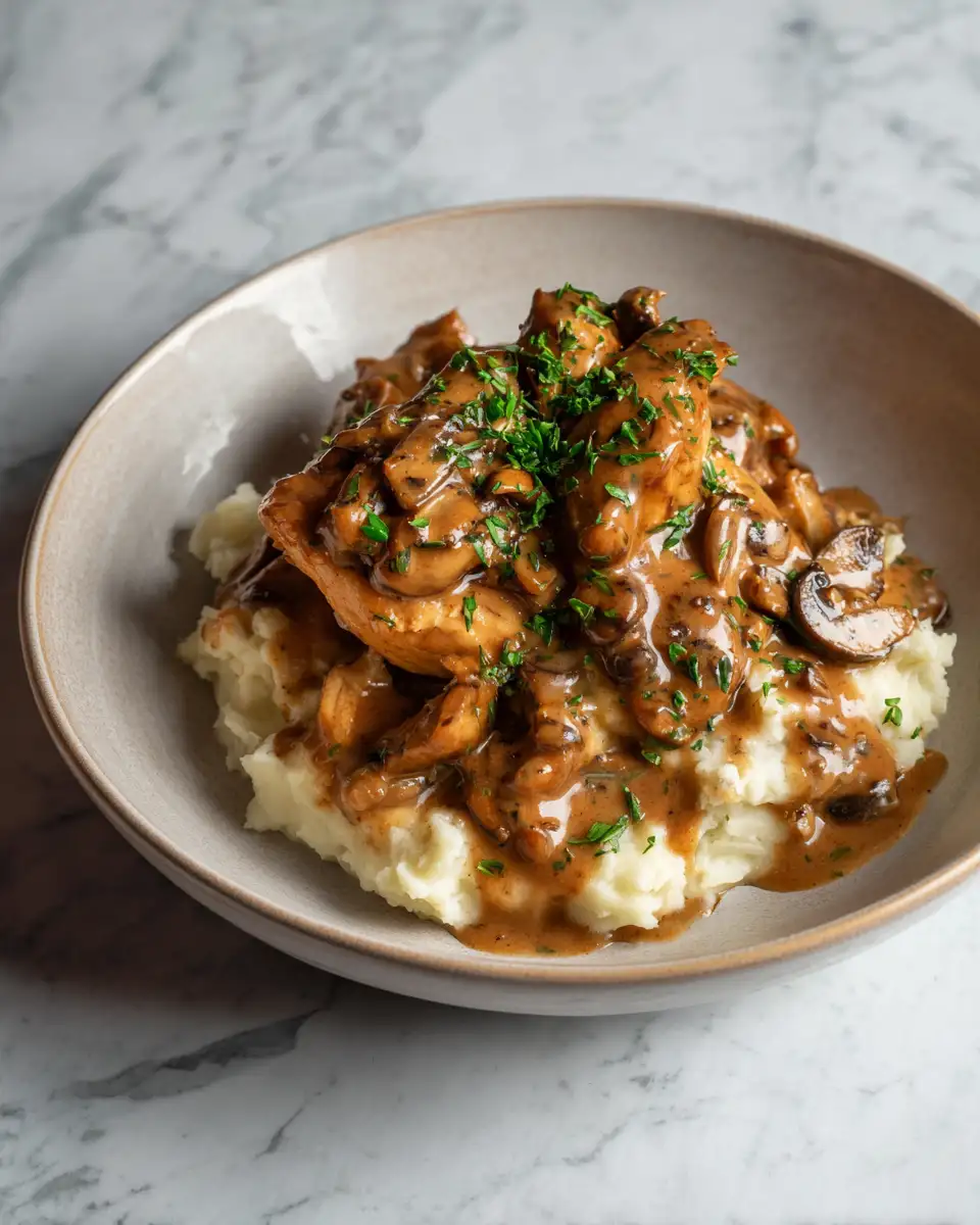 Final dish - Slow Cooked Comfort: Irresistible Chicken Gravy Crockpot Delight