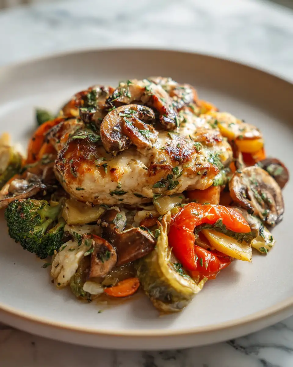 Final dish - Savor the Flavor: Chicken Mushroom Vegetables Delight
