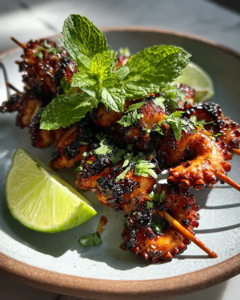 Fiery and Zesty: Dive into Chili Lime Grilled Octopus Skewers - Featured Image