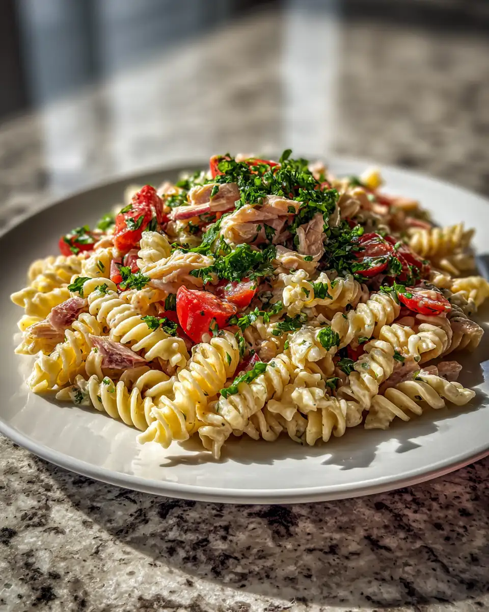 Final dish - Twist on Tradition: Club Sandwich Pasta Salad Delight