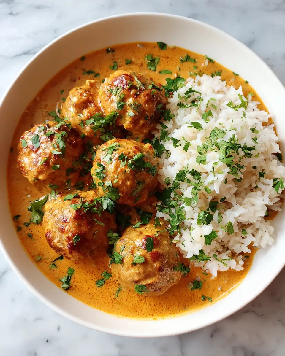Savor the Flavor: Coconut Curry Chicken Meatballs Delight 6 Final dish - Savor the Flavor: Coconut Curry Chicken Meatballs Delight