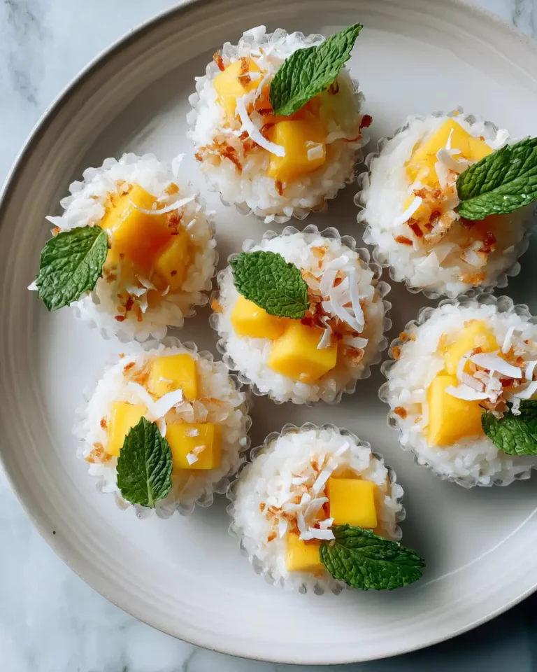 Tropical Bliss in Every Bite: Coconut Mango Sticky Rice Cups - Featured Image