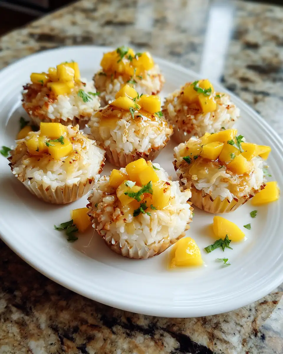 Tropical Bliss in Every Bite: Coconut Mango Sticky Rice Cups 6 Final dish - Tropical Bliss in Every Bite: Coconut Mango Sticky Rice Cups