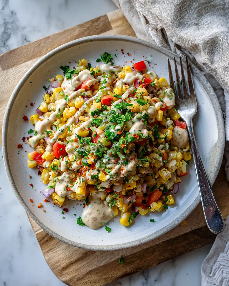 Zesty Corn Salsa Meets Dreamy Creamy Garlic Sauce: A Flavor Fusion Fiesta - Featured Image