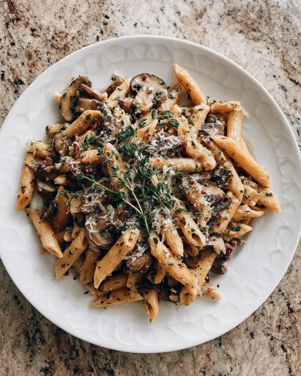 Indulge in Comfort with Cozy Tuscan Mushroom Pasta Delight - Featured Image