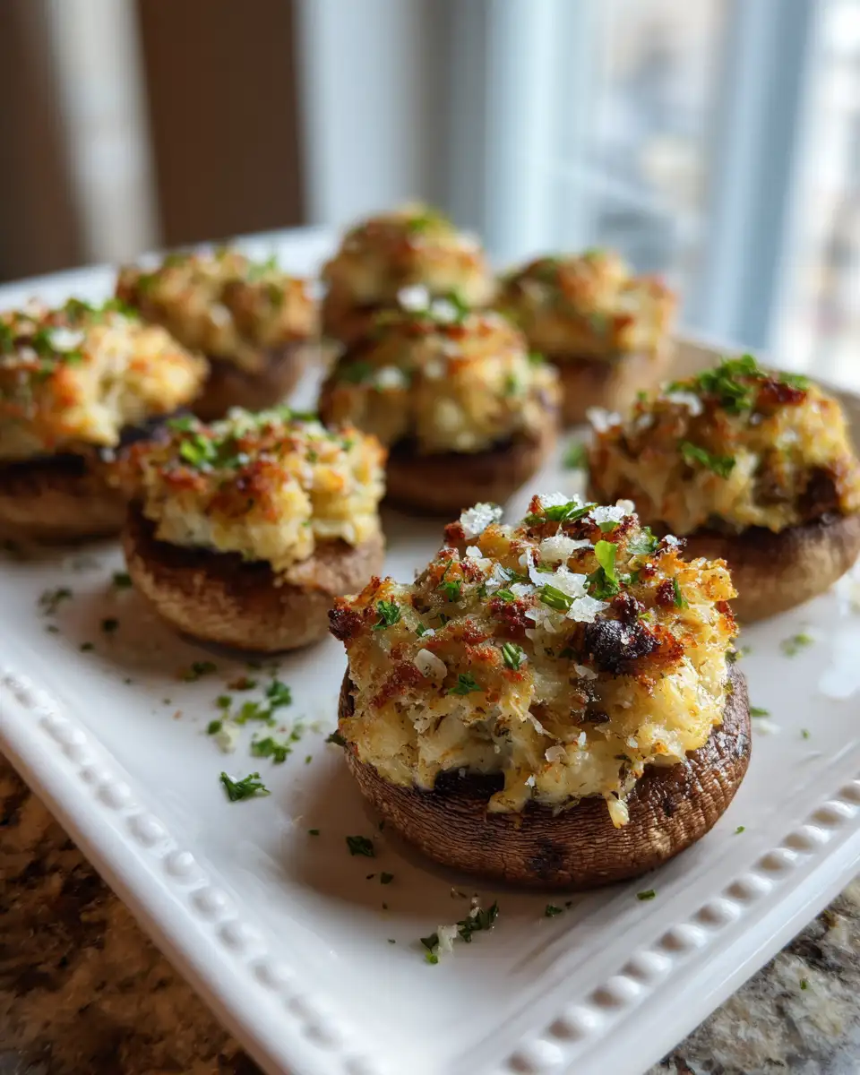 Irresistible Crab Stuffed Mushrooms Recipe for Your Next Gourmet Gathering 6 Final dish - Irresistible Crab Stuffed Mushrooms Recipe for Your Next Gourmet Gathering