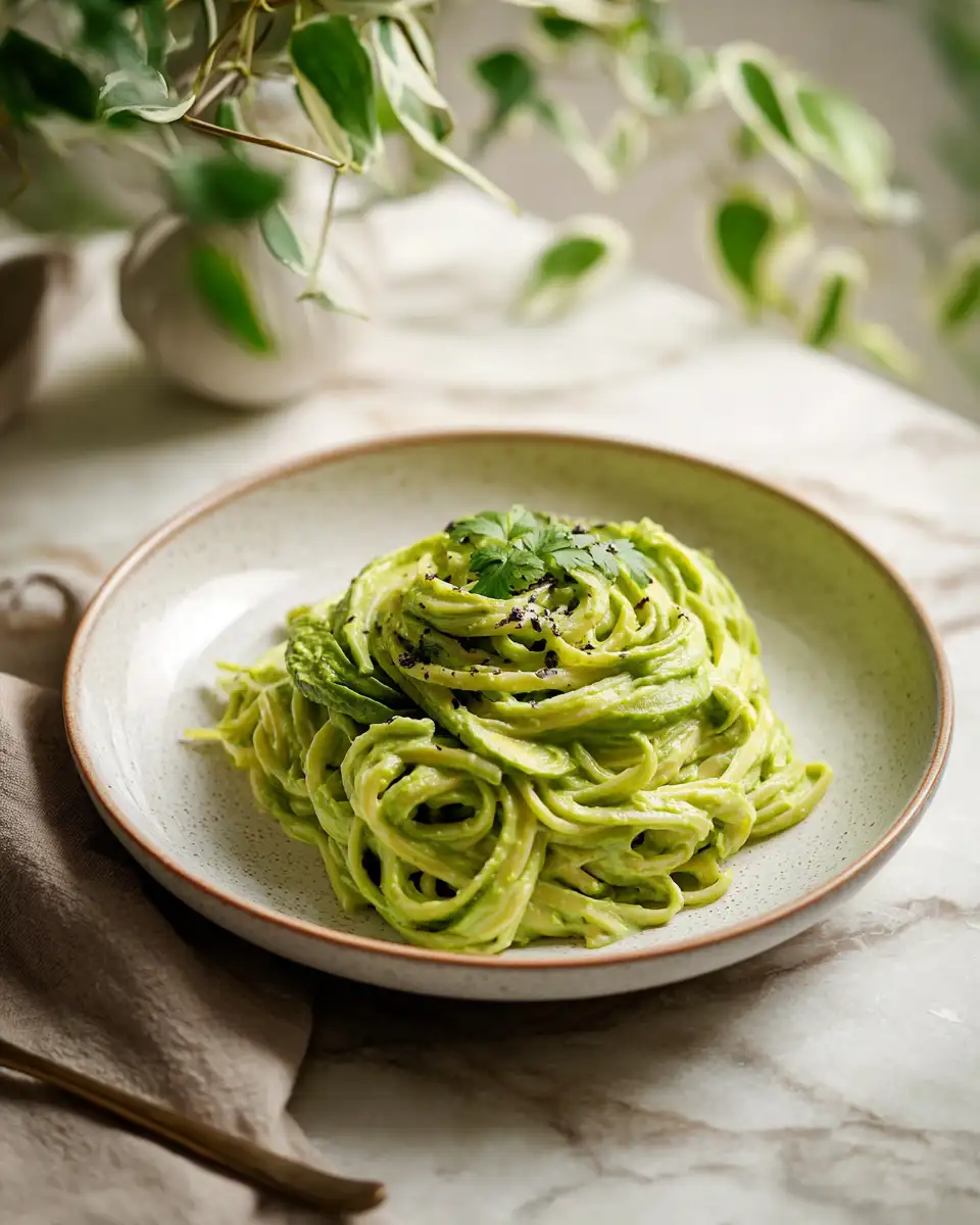 Creamy Avocado Cilantro Pasta: A Dreamy Green Delight - Featured Image