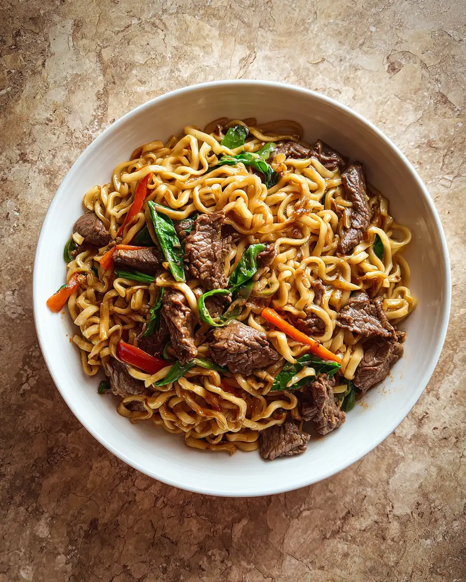 Final dish - Indulge in the Ultimate Comfort Dish with Creamy Beef and Noodles