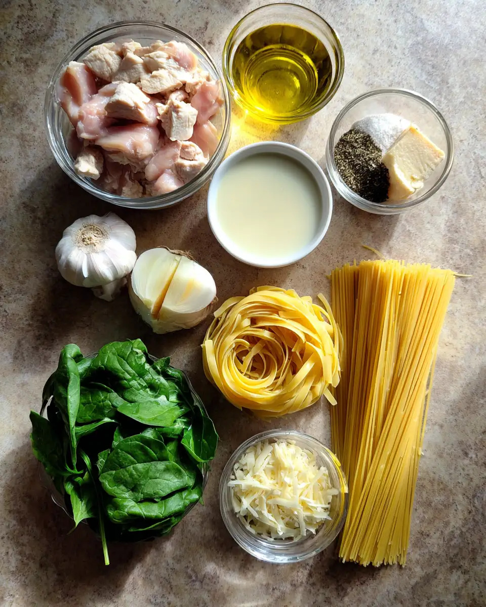 Ingredients for Irresistibly Creamy Chicken Pasta: Your Next Dinner Sensation