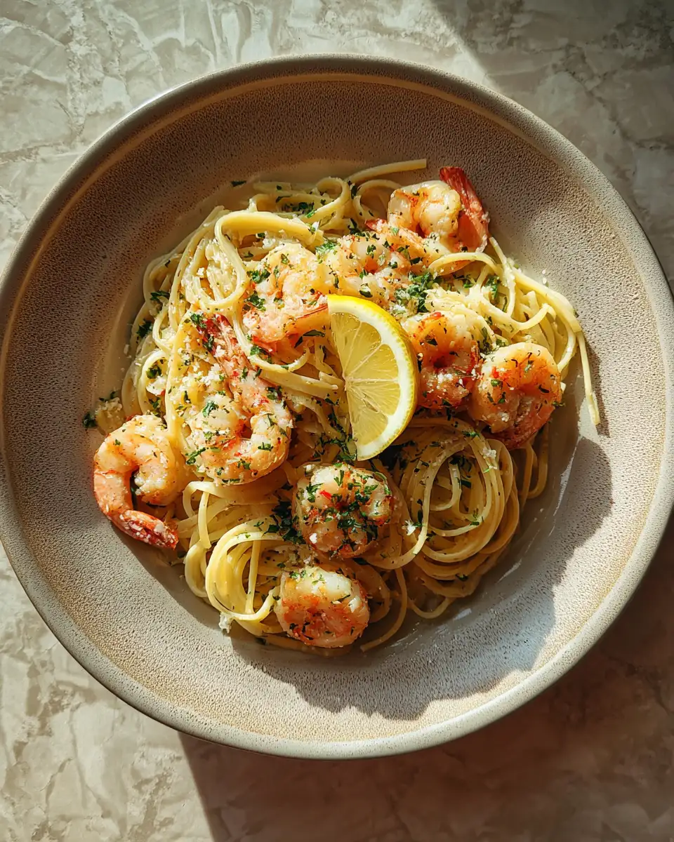 Dive into Decadence with Creamy Lemon Garlic Shrimp Pasta - Featured Image
