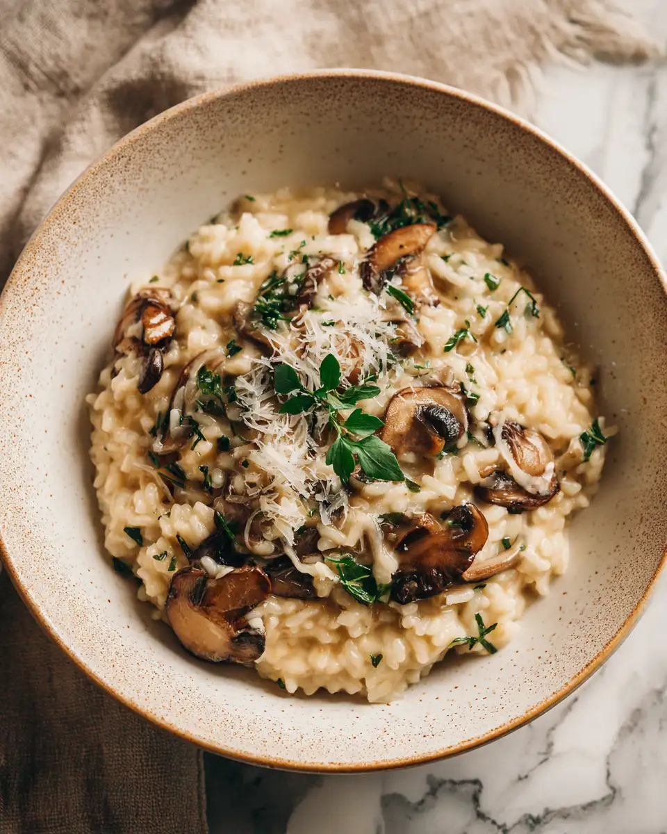 Creamy Mushroom Garlic Risotto: A Luxurious Taste of Comfort in Every Bite - Featured Image