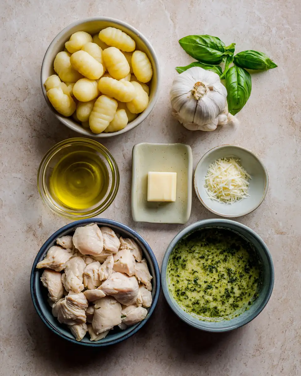 Irresistibly Delicious Creamy Pesto Chicken Gnocchi Recipe 4 Ingredients for Irresistibly Delicious Creamy Pesto Chicken Gnocchi Recipe