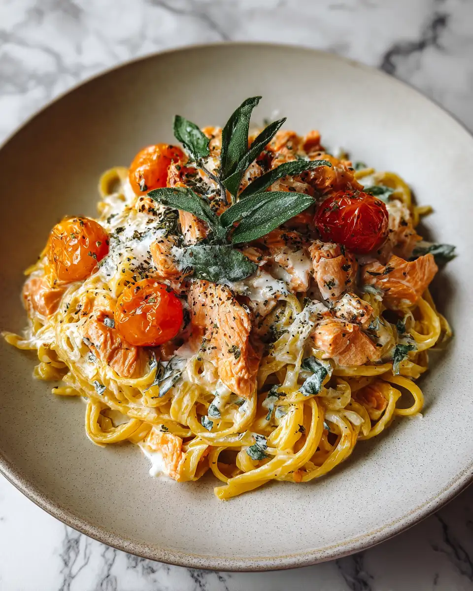 Dreamy Creamy Salmon Pasta Delight - Featured Image