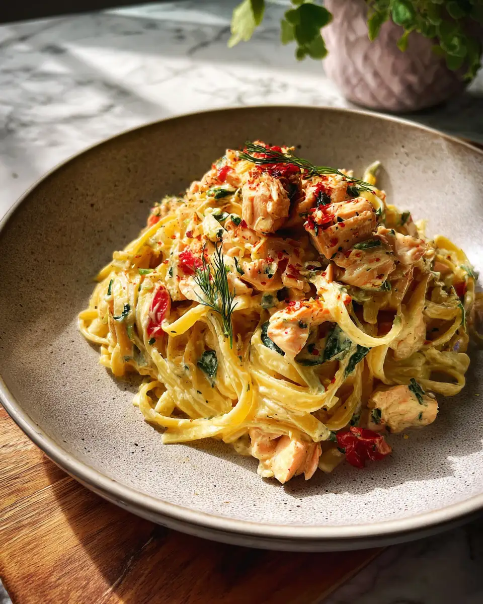 Final dish - Dreamy Creamy Salmon Pasta Delight