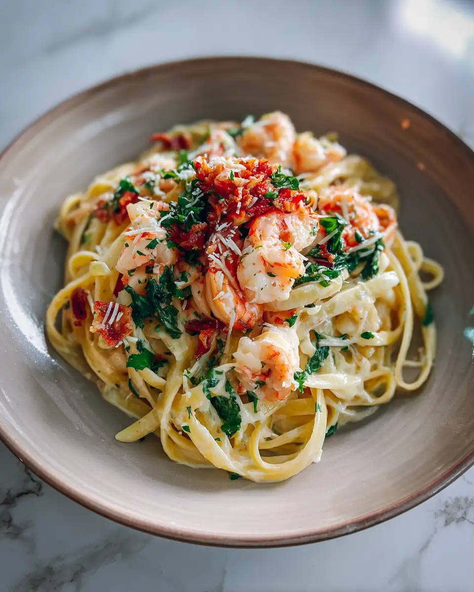 Irresistibly Creamy Shrimp Linguine: A Pasta Lover's Dream - Featured Image