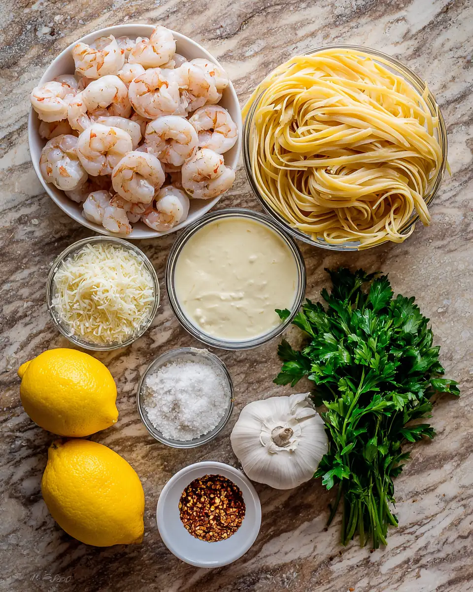 Irresistibly Creamy Shrimp Linguine: A Pasta Lover's Dream 4 Ingredients for Irresistibly Creamy Shrimp Linguine: A Pasta Lover's Dream