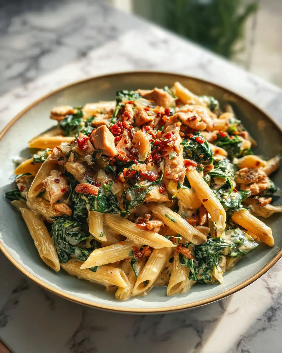 Indulge in Comfort: Creamy Spinach Turkey Pasta Bliss - Featured Image