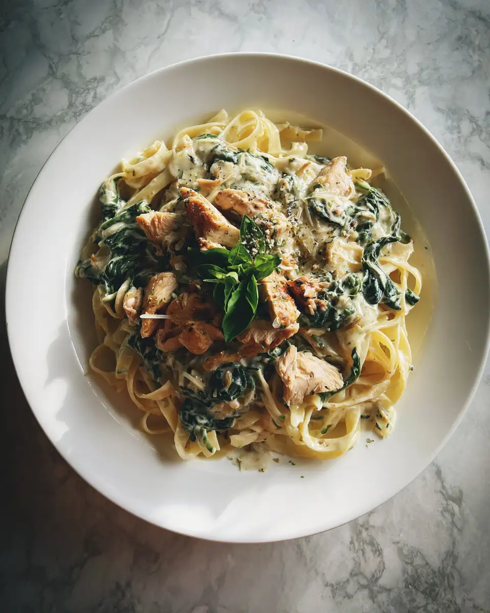 Indulge in Comfort: Creamy Spinach Turkey Pasta Bliss 6 Final dish - Indulge in Comfort: Creamy Spinach Turkey Pasta Bliss