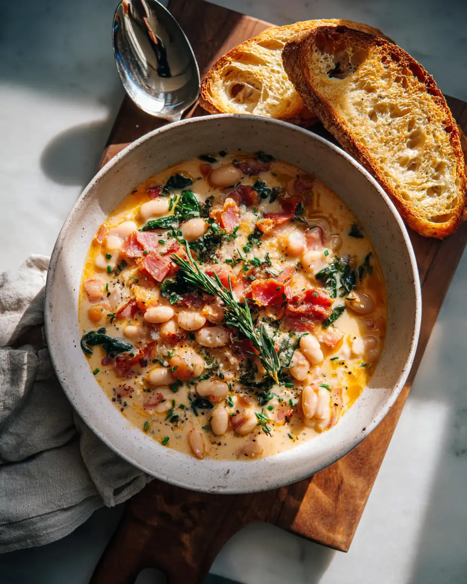 Warm Your Soul with Creamy Tuscan White Bean Soup Delight - Featured Image