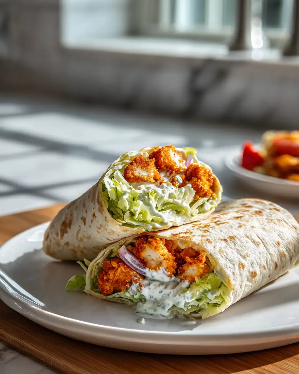 Crunch into Flavor: The Ultimate Crispy Chicken Ranch Wrap Experience - Featured Image